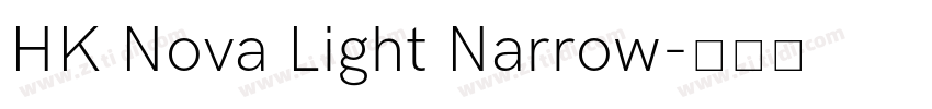 HK Nova Light Narrow字体转换
